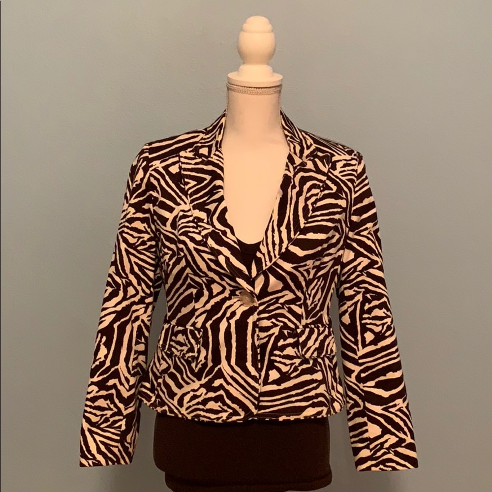 Animal Print Blazer - Picture 1 of 5
